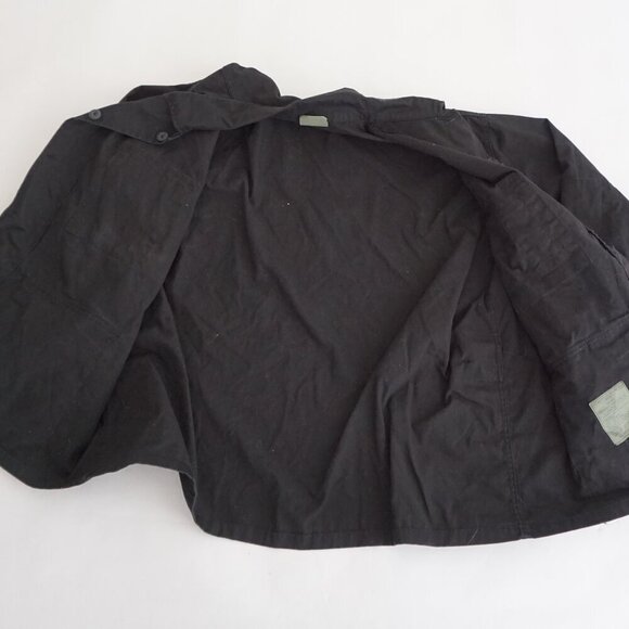 Rothco BDU Black Military Issue Button Up Canvas Cotton Utility Jacket XL - Picture 12 of 13